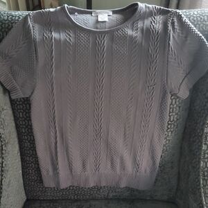 Soho Lady Gray Short Sleeve Top